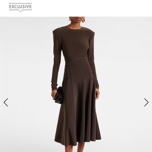 Norma Kamali Women’s Brown Long Sleeve 2 pc set top M and bottom L